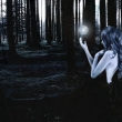 Fairy in Blue Darkness
